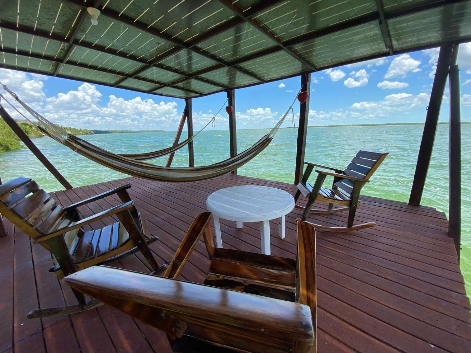 Coras Place Bacalar Lagoon front Exterior foto